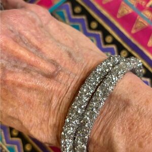 Elegant Silver glitter Bracelet